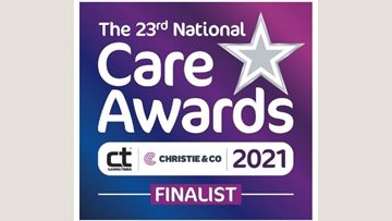 HC-One shortlisted for an outstanding three awards  at the National Care Awards 2021